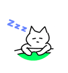 丸窓の白猫（個別スタンプ：5）