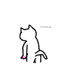 丸窓の白猫（個別スタンプ：6）