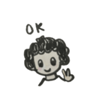 くるくるまこちゃん（個別スタンプ：1）
