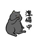 にゃんこステッカー（黒猫）（個別スタンプ：6）