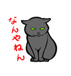 にゃんこステッカー（黒猫）（個別スタンプ：17）