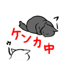 にゃんこステッカー（黒猫）（個別スタンプ：36）