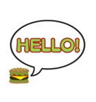 I love hamburger！（個別スタンプ：5）