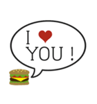 I love hamburger！（個別スタンプ：17）