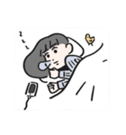 女の子とトリさん（個別スタンプ：12）