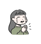女の子とトリさん（個別スタンプ：17）