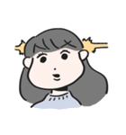 女の子とトリさん（個別スタンプ：37）