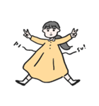 女の子とトリさん（個別スタンプ：39）