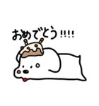 ほぼしろいいぬ（個別スタンプ：38）