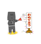 黒子さん前に出過ぎ 2（個別スタンプ：15）