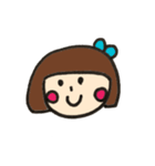 実用★おかっぱマタニティスタンプ（個別スタンプ：7）
