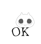 首が座ってないネコ（個別スタンプ：4）