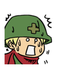 赤ちゃんの兵隊さんスタンプ（個別スタンプ：3）