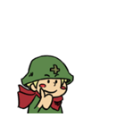 赤ちゃんの兵隊さんスタンプ（個別スタンプ：5）