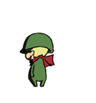 赤ちゃんの兵隊さんスタンプ（個別スタンプ：22）