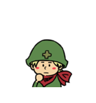 赤ちゃんの兵隊さんスタンプ（個別スタンプ：35）