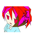 カクカクゾンビ少女（個別スタンプ：1）