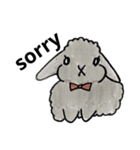 うさぎの仲間たち 手描き（個別スタンプ：18）