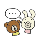 ウサギとクマとパンダ（個別スタンプ：16）