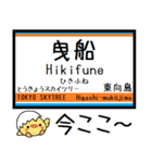 伊勢崎線 亀戸線 大師線 気軽に今この駅！（個別スタンプ：4）