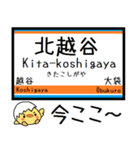 伊勢崎線 亀戸線 大師線 気軽に今この駅！（個別スタンプ：22）