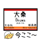 私鉄鬼怒川・宇都宮線 気軽に今この駅！（個別スタンプ：3）