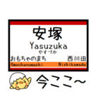 私鉄鬼怒川・宇都宮線 気軽に今この駅！（個別スタンプ：16）