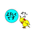 オカメインコのもんちゃん日常.関西弁.敬語（個別スタンプ：11）