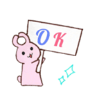 プレートうさちゃん。（個別スタンプ：7）