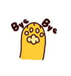 オレンジ ねこ (日本語)（個別スタンプ：4）