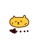 オレンジ ねこ (日本語)（個別スタンプ：8）