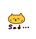 オレンジ ねこ (日本語)（個別スタンプ：14）