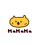 オレンジ ねこ (日本語)（個別スタンプ：15）