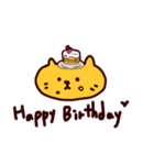 オレンジ ねこ (日本語)（個別スタンプ：35）
