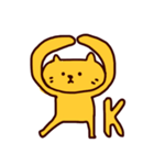 オレンジ ねこ (日本語)（個別スタンプ：37）