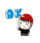 ジトジトジト目ちゃん（個別スタンプ：4）
