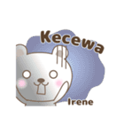 Cute bear stickers name, Irene（個別スタンプ：29）