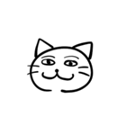ほぼ同じ顔のねこ（個別スタンプ：10）
