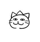 ほぼ同じ顔のねこ（個別スタンプ：21）