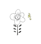 白黒の花（個別スタンプ：29）