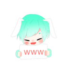 普段の兎湖さん（個別スタンプ：6）