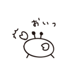 かにっぽい生き物のシンプルなスタンプ（個別スタンプ：5）