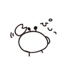 かにっぽい生き物のシンプルなスタンプ（個別スタンプ：19）