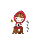 赤ずきんのまき（個別スタンプ：37）