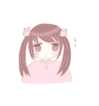 女の子たちとうさぎ。（個別スタンプ：10）