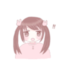 女の子たちとうさぎ。（個別スタンプ：14）