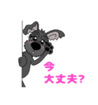 黒シュナチョコりん（個別スタンプ：27）