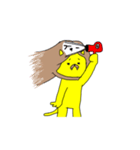 ロン毛ライオン（個別スタンプ：38）