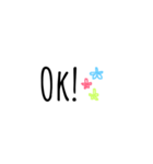 日常会話シンプルスタンプ（個別スタンプ：8）
