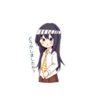 女の子といかちゃん（個別スタンプ：3）